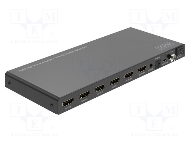Switch; HDCP 1.4,HDMI 1.4; Support: 4K,HDCP,UHD 2160p; black