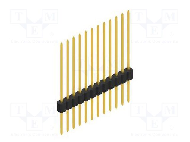 Connector: pin strips; pin header; male; PIN: 12; 1.27mm; THT; 1x12