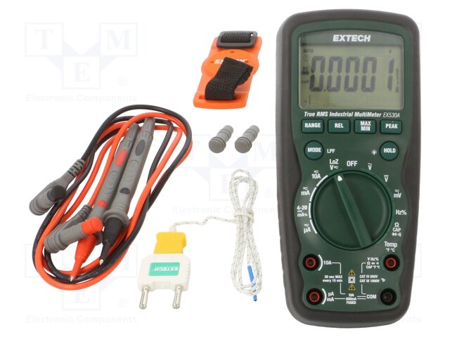 Digital multimeter; LCD; (50000); VDC: 10uV÷1kV; VAC: 10uV÷1kV