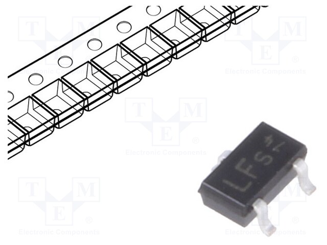 Transistor: N-MOSFET; unipolar; 20V; 3.7A; 0.5W; SC59