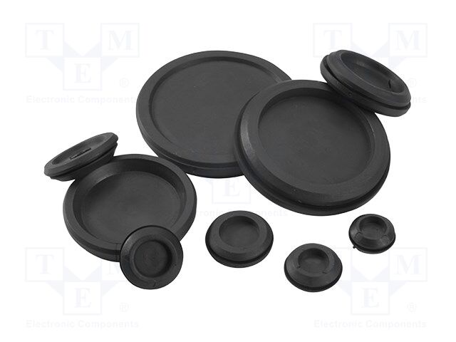 Grommet; Ømount.hole: 80mm; black; -40÷100°C; UL94V-0; Øcable: 69mm