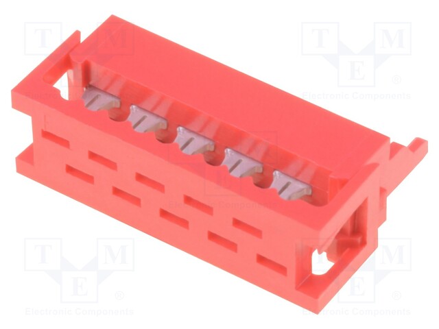 Plug; wire-board; male; PIN: 10; IDC; for ribbon cable; 1.5A; 30mΩ