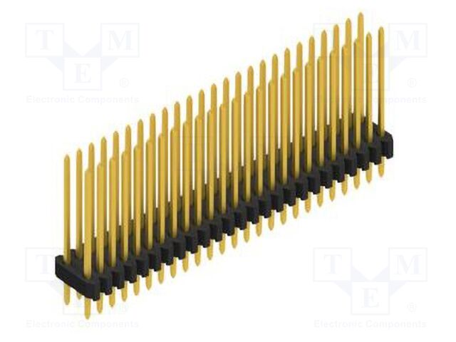 Connector: pin strips; pin header; male; PIN: 50; 1.27mm; THT; 2x25