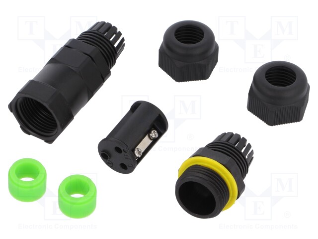 Connector: AC supply; screw terminal; 8.6÷10.5mm; 0.75÷2.5mm2