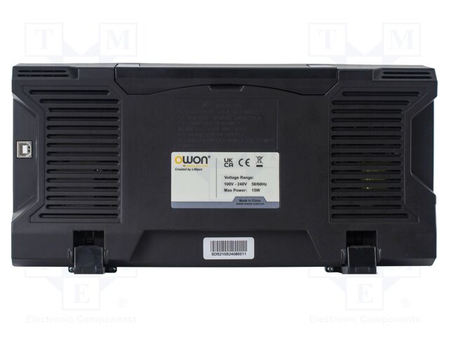 Oscilloscope: digital; Ch: 2; 200MHz; 1Gsps; 20Mpts; LCD 7"; SDS
