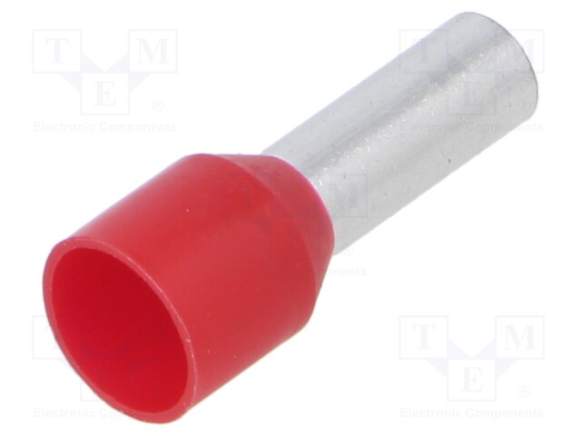 Tip: bootlace ferrule; insulated; copper; 10mm2; 12mm; tinned