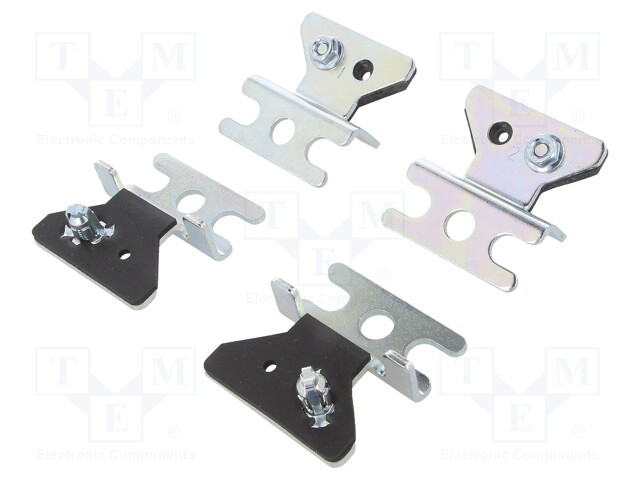 Wall-mounted holder; steel sheet; Plating: zinc