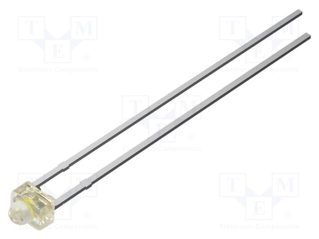LED; white cold; 1.8mm; 3000mcd; 15°; Front: flat; 2.7VDC; tower