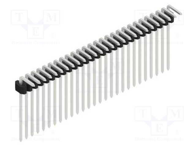 Connector: pin strips; pin header; male; PIN: 27; 1.27mm; THT; 1x27
