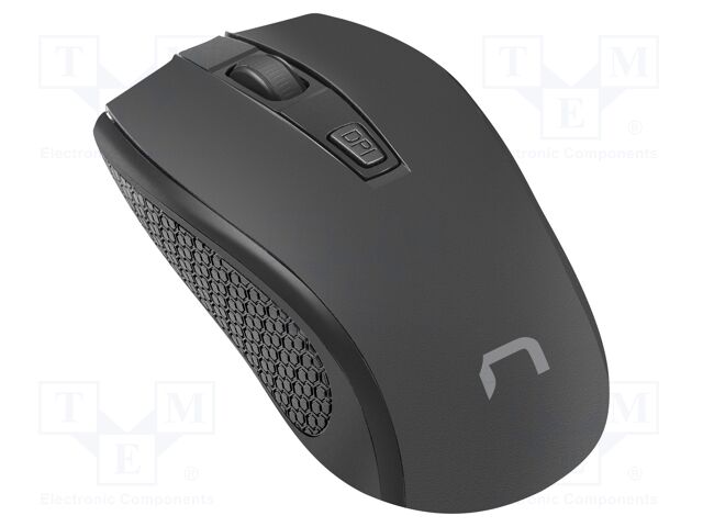 Optical mouse; black; USB A; wireless; No.of butt: 4; 10m