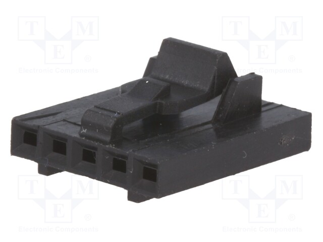 Plug; wire-board; female; AMPMODU MTE; 2.54mm; PIN: 5; w/o contacts