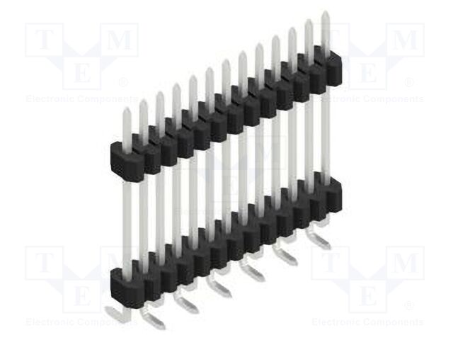 Connector: pin strips; pin header; male; PIN: 13; 1.27mm; SMT; 1x13