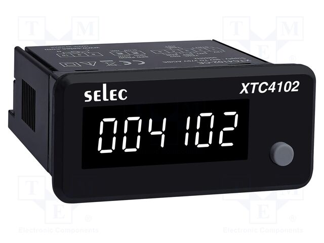 Meter: counter; digital,mounting; on panel; LED; 6 digits; 0÷50°C