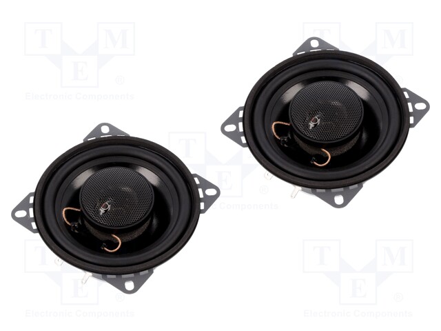 Car loudspeakers; two-way; 100mm; 80W; 80÷20000Hz; 2 loudspeakers