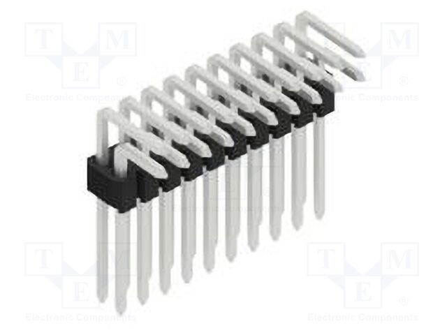 Connector: pin strips; pin header; male; PIN: 20; 1.27mm; THT; 2x10