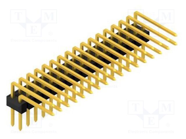 Connector: pin strips; pin header; male; PIN: 34; 2.54mm; THT; 2x17