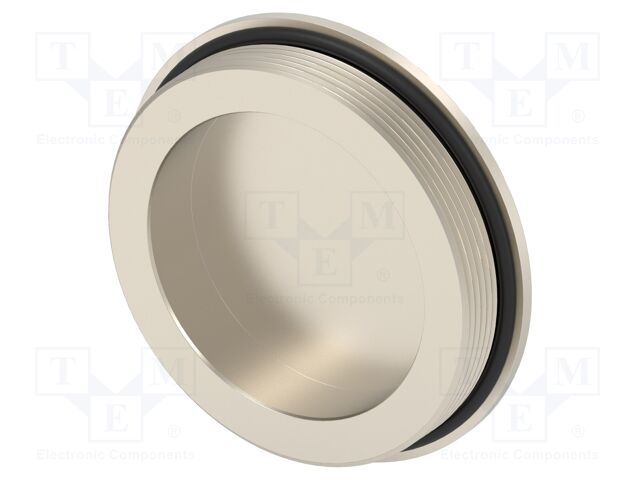 Stopper; brass; IP68; Entrelec; Gland: M63; 10mm; Thread: metric