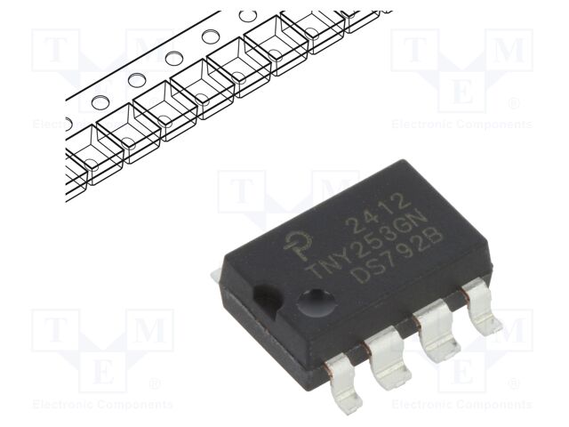 IC: PMIC; AC/DC switcher,SMPS controller; Uin: 85÷265V; SO8