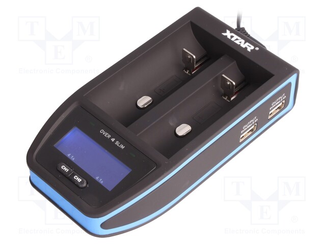 Charger: microprocessor-based; Li-Ion; 4.1A; Plug: EU