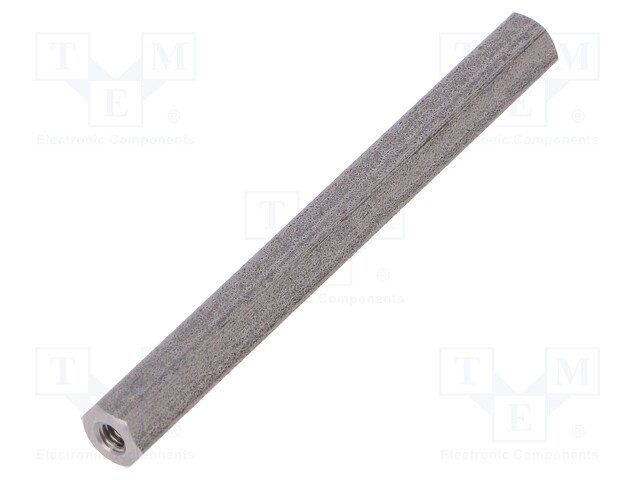 Screwed spacer sleeve; Int.thread: M2,5; 50mm; hexagonal