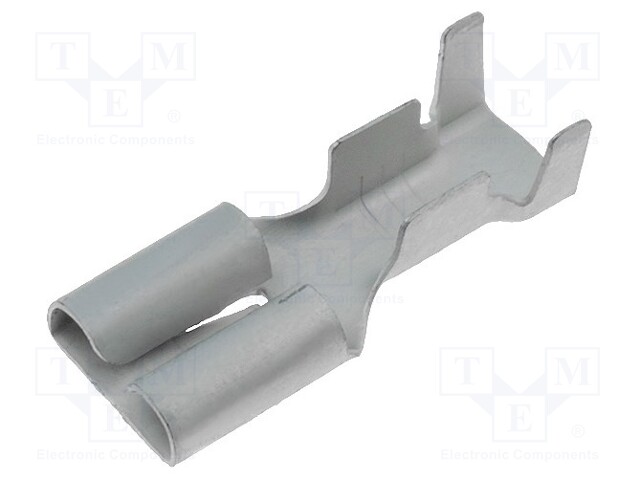 Terminal: flat; 6.3mm; 0.8mm; female; 2÷3.5mm2; crimped; for cable