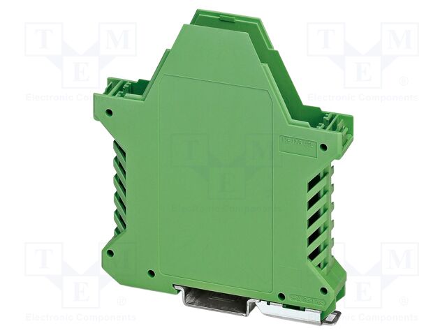 Enclosure base; green; UL94V-0; ME 17,5; for DIN rail mounting