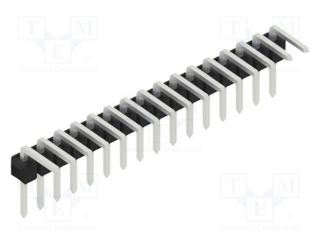 Connector: pin strips; pin header; male; PIN: 16; 2.54mm; THT; 1x16