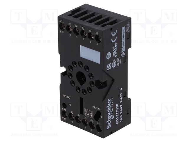 Relays accessories: socket; PIN: 11; Mounting: DIN