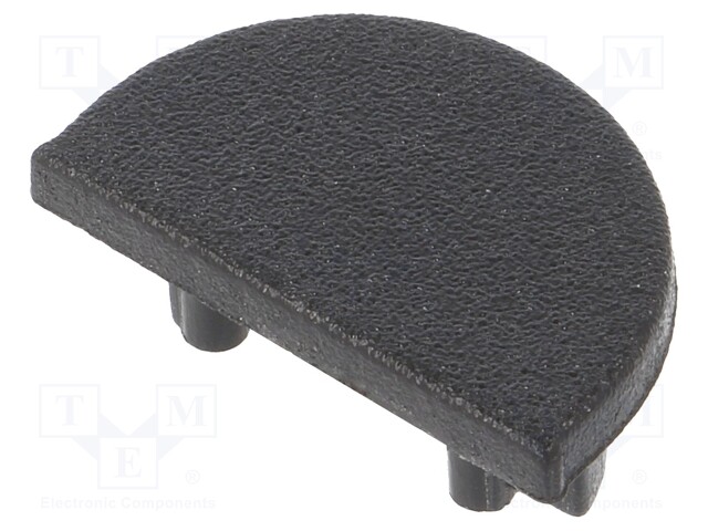 Cap for LED profiles; black; ABS; Application: ARC12