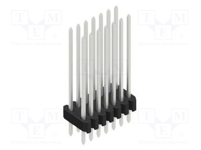 Connector: pin strips; pin header; male; PIN: 14; 1.27mm; THT; 2x7