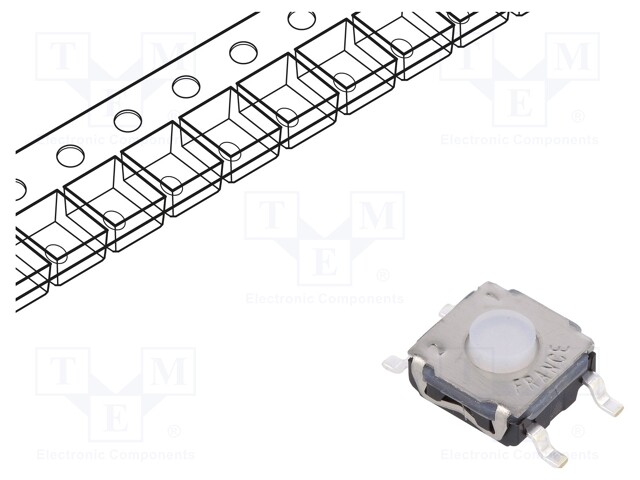Microswitch TACT; SPST-NO; Pos: 2; 0.05A/32VDC; SMT; none; 2N; 3.5mm
