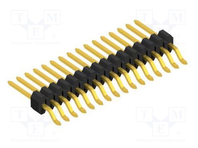 Connector: pin strips; pin header; male; PIN: 16; 1.27mm; SMT; 1x16