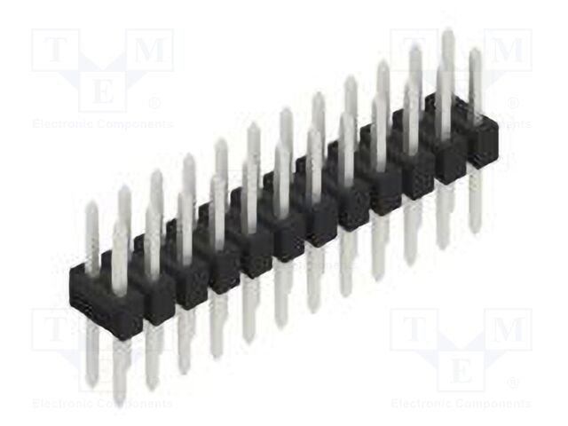 Connector: pin strips; pin header; male; PIN: 24; 2.54mm; THT; 2x12