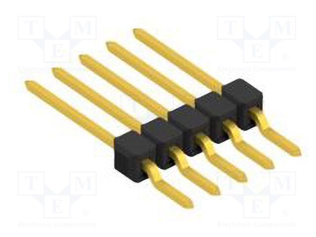 Connector: pin strips; pin header; male; PIN: 5; 2.54mm; SMT; 1x5