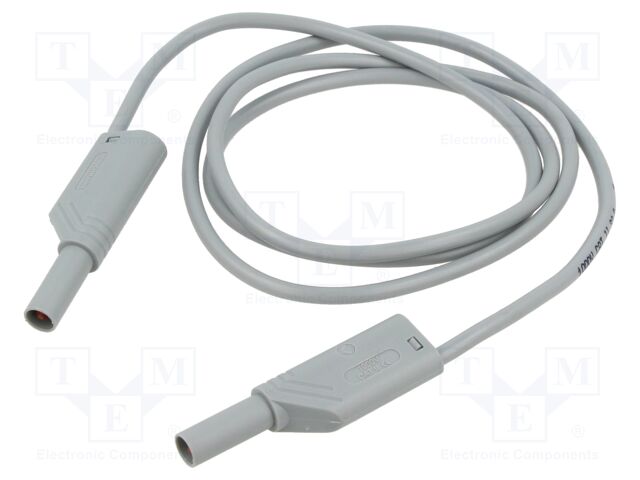 Test lead; 32A; banana plug with axial socket 4mm,both sides