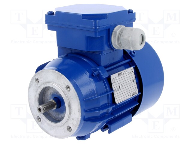 Motor: AC; 60W; 230/400VAC; 1400rpm; continuous operation S1; IP54