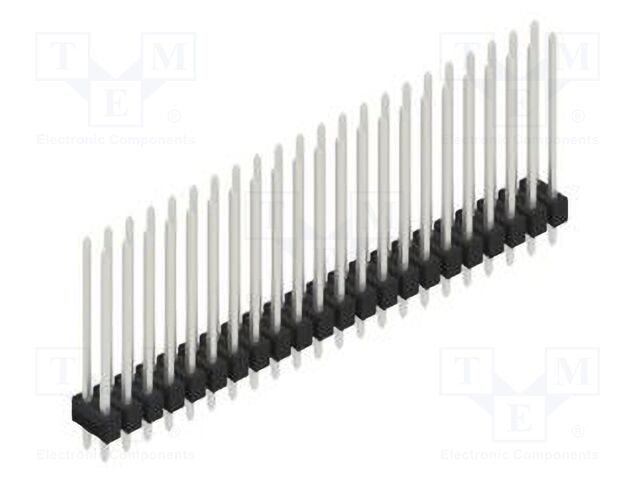 Connector: pin strips; pin header; male; PIN: 44; 2.54mm; THT; 2x22