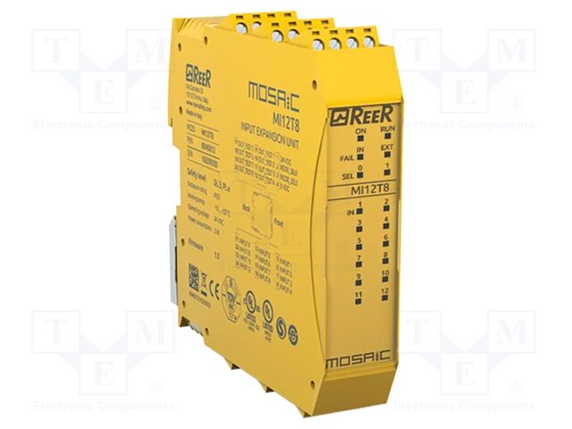 I/O extension module; 24VDC; IN: 12; OUT: 8; for DIN rail mounting