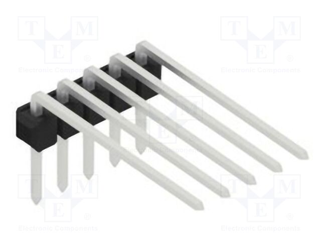 Connector: pin strips; pin header; male; PIN: 5; 2.54mm; THT; 1x5