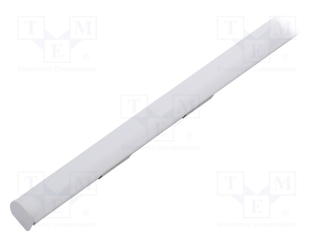 Profiles for LED modules; white; angular; natural; L: 1m; anodized