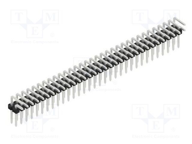 Connector: pin strips; pin header; male; PIN: 64; 2.54mm; THT; 2x32