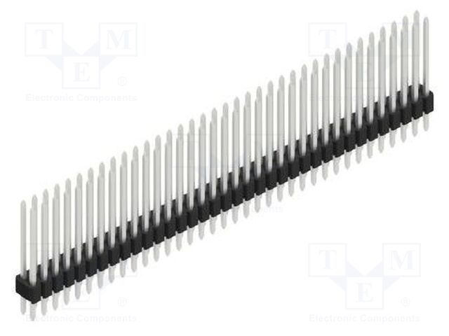Connector: pin strips; pin header; male; PIN: 72; 1.27mm; THT; 2x36