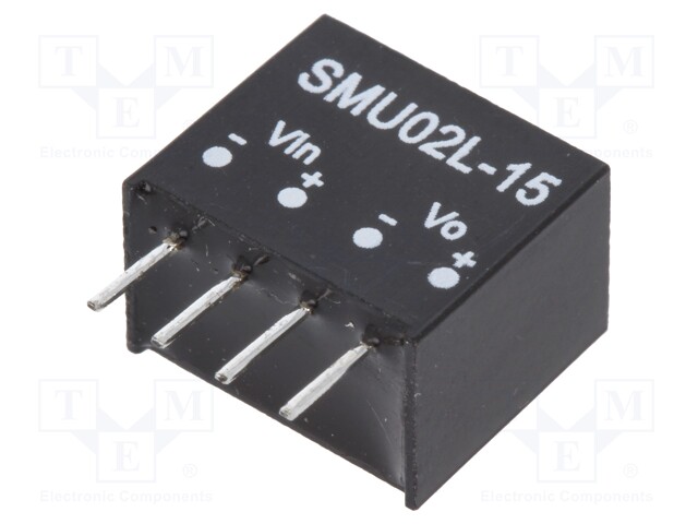 Converter: DC/DC; 2W; Uin: 4.5÷5.5V; Uout: 15VDC; Iout: 27÷133mA