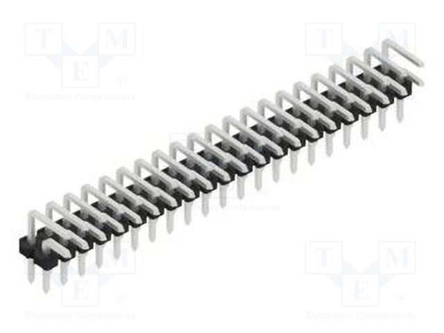 Connector: pin strips; pin header; male; PIN: 42; 2.54mm; THT; 2x21
