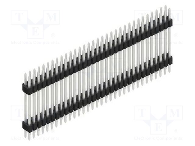 Connector: pin strips; pin header; male; PIN: 64; 1.27mm; THT; 2x32