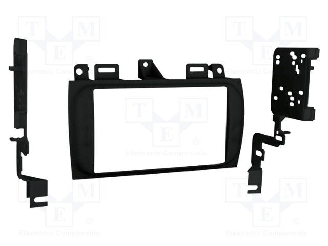 Radio frame; Cadillac; 2 DIN; black