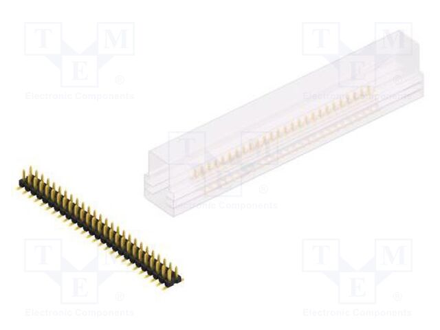 Connector: pin strips; pin header; male; PIN: 52; 2.54mm; SMT; 2x26