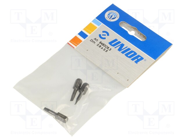 Screwdriver bit; slot; 3,5x0,5mm; Overall len: 25mm; 3pcs.