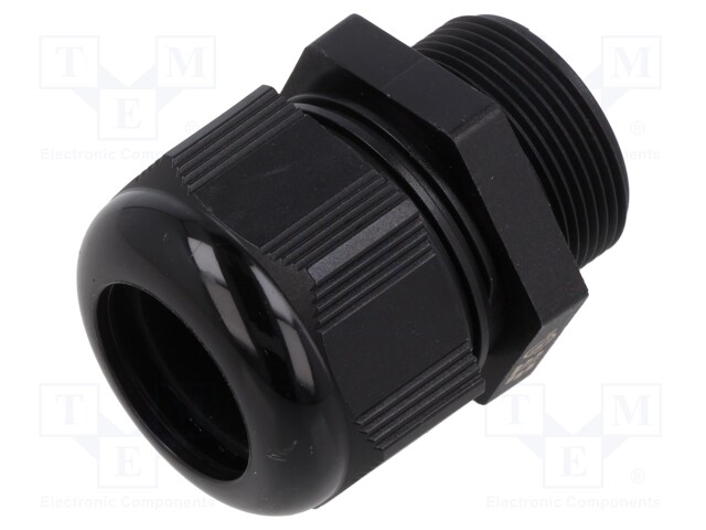 Cable gland; without nut,with long thread; M32; 1.5; IP68; black