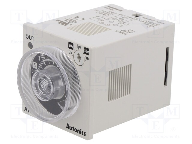 Timer; 0,3s÷3h; relay; 250VAC/3A,30VDC/3A; Usup: 100÷240VAC; PIN: 8